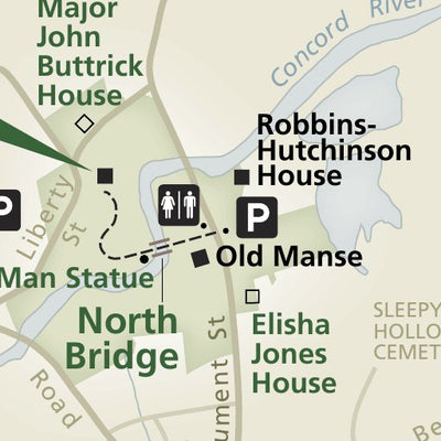 US National Park Service Minute Man National Historical Park digital map