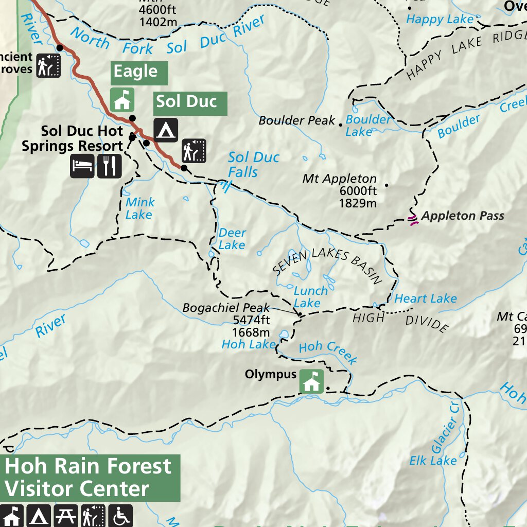 Olympic National Park Map by US National Park Service | Avenza Maps