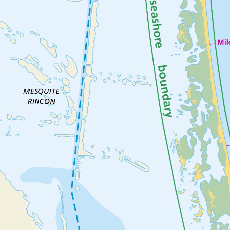 Padre Island National Seashore Map By Us National Park Service Avenza Maps