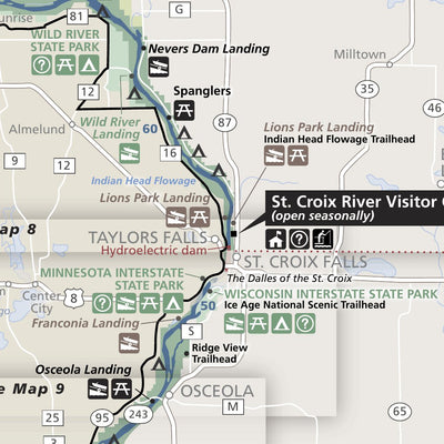 US National Park Service Saint Croix National Scenic Riverway digital map