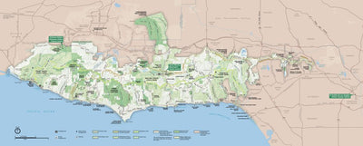US National Park Service Santa Monica Mountains National Recreation Area digital map