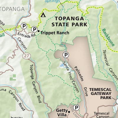 US National Park Service Santa Monica Mountains National Recreation Area digital map