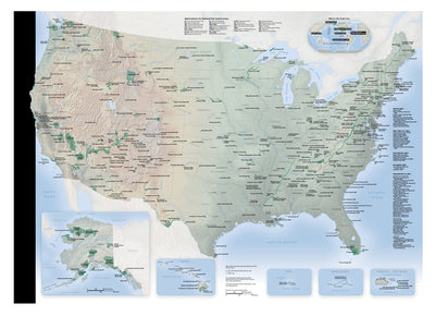 US National Park Service US National Park System digital map