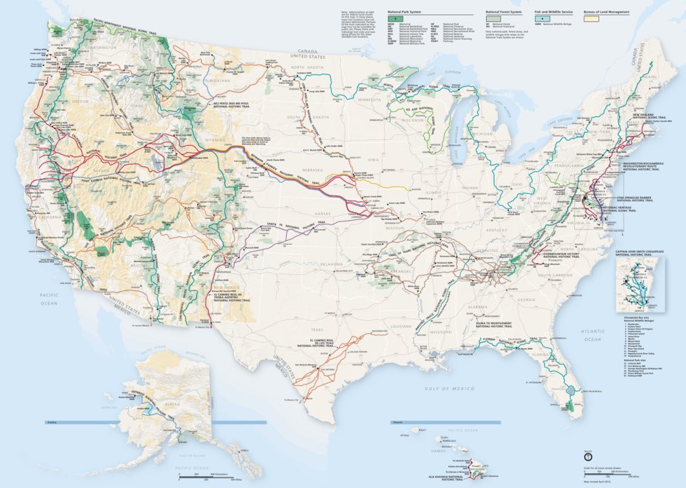 US National Trails System Map By US National Park Service Avenza Maps Us National Park Service Us National Trails System Digital Map 