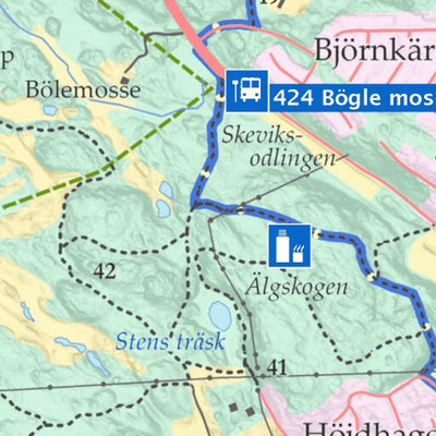 UtåGåKartor Skevikarnas runda digital map