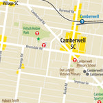 Visualvoice Boroondara Recreational Cycling Map digital map