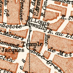 Waldin Amiens city map, 1913 digital map