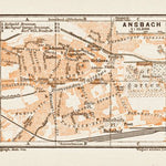 Waldin Ansbach town plan, 1909 digital map