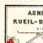 Waldin Asnières (Asnières-sur-Seine), Rueil (Rueil-Malmaison) and Bougival map, 1931 digital map