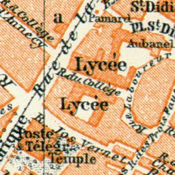 Waldin Avignon city map, 1913 (1:10,000) digital map