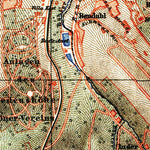 Waldin Barmen and Elberfeld (now Wuppertal) city map, 1908 digital map