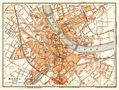 Waldin Basel city map, 1897 digital map