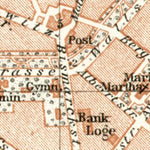Waldin Bautzen town centre map, 1911 digital map