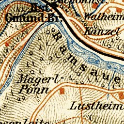 Waldin Berchtesgaden and closer environs map, 1906 digital map
