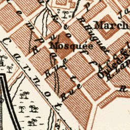 Waldin Biskra. Environs of Biskra, 1909 digital map