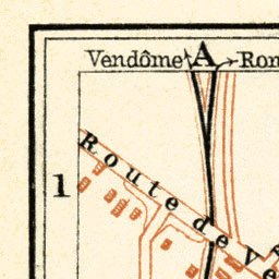 Waldin Blois city map, 1913 digital map