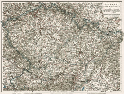 Waldin Bohemia, Moravia and Silesia, 1910 digital map