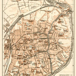 Waldin Brügge (Bruges) town plan, 1909 (1:14,000 scale) digital map