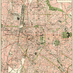 Waldin Brussels (Brussel, Bruxelles) town plan, 1920 digital map
