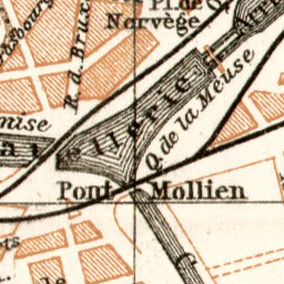Waldin Calais city map, 1909 digital map