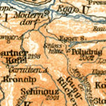 Waldin Carinthian Alps (Kärntner Alpen) from Lienz to Wörther-See district, 1906 digital map