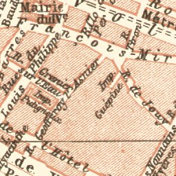 Waldin Central Paris districts map: Cité, Jardin des Plantes and Bastille, 1903 digital map
