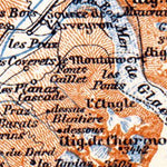 Waldin Chamonix and Sixt Valleys map, 1900 digital map