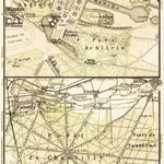 Waldin Chantilly, Château de Chantilly map, 1903 digital map
