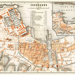 Waldin Cherbourg city map, 1910 digital map