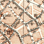 Waldin Copenhagen (Kjöbenhavn, København) central part map, 1911 digital map