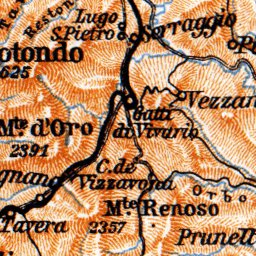 Waldin Corsica map, 1900 digital map
