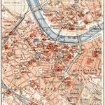 Waldin Dresden central part map, about 1910 digital map