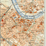 Waldin Dresden city centre map, 1908 digital map