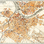 Waldin Dresden city map, 1887 digital map
