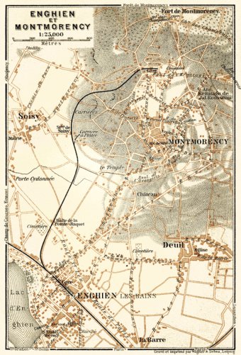 Waldin Enghien and Montmorency map, 1903 digital map