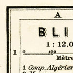 Waldin Environs of Blida, 1909 digital map