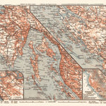 Waldin Environs of Sebenico map, 1913 digital map