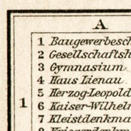 Waldin Frankfurt (Oder) city map, 1911 digital map
