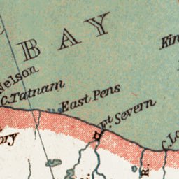 Waldin General Map of the British North America, 1907 digital map