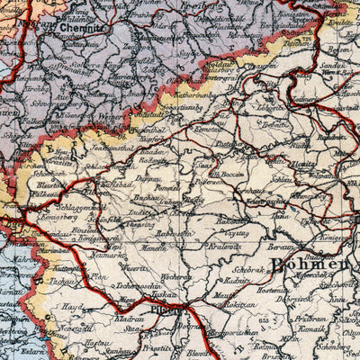 Waldin German Empire. General map, 1903 digital map