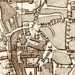 Waldin Halle city map, 1887 digital map
