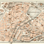 Waldin Hamburg central part map, 1906 digital map