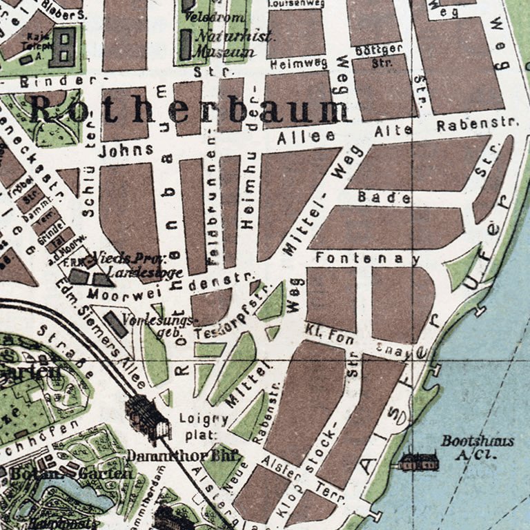 Hamburg city map