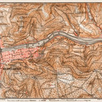Waldin Heidelberg and nearer environs map, 1909 digital map