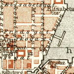 Waldin Helsingfors (Helsinki) town plan, 1914 digital map