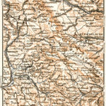 Waldin Heuscheur-Gebirge (Stołowe Mountains, Góry Stołowe, Stolové hory) map, 1911 digital map