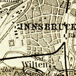 Waldin Innsbruck environs, 1906 digital map