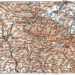 Waldin Karkonosze (Krkonoše, Riesengebirge) mountains map, 1911 digital map