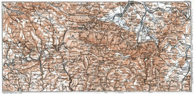 Waldin Karkonosze (Krkonoše, Riesengebirge) mountains map, 1911 digital map