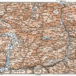 Waldin Königssee and environs, Salzach River and Salzach Valley Area, 1910 digital map